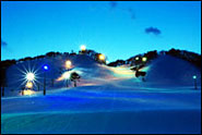 夜の七戸町営スキー場